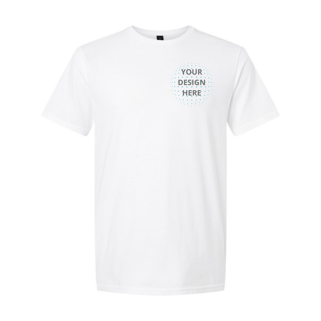 Left Chest/Full Back Full Color Printing - Gildan Soft Style T-Shirt "Best Seller"