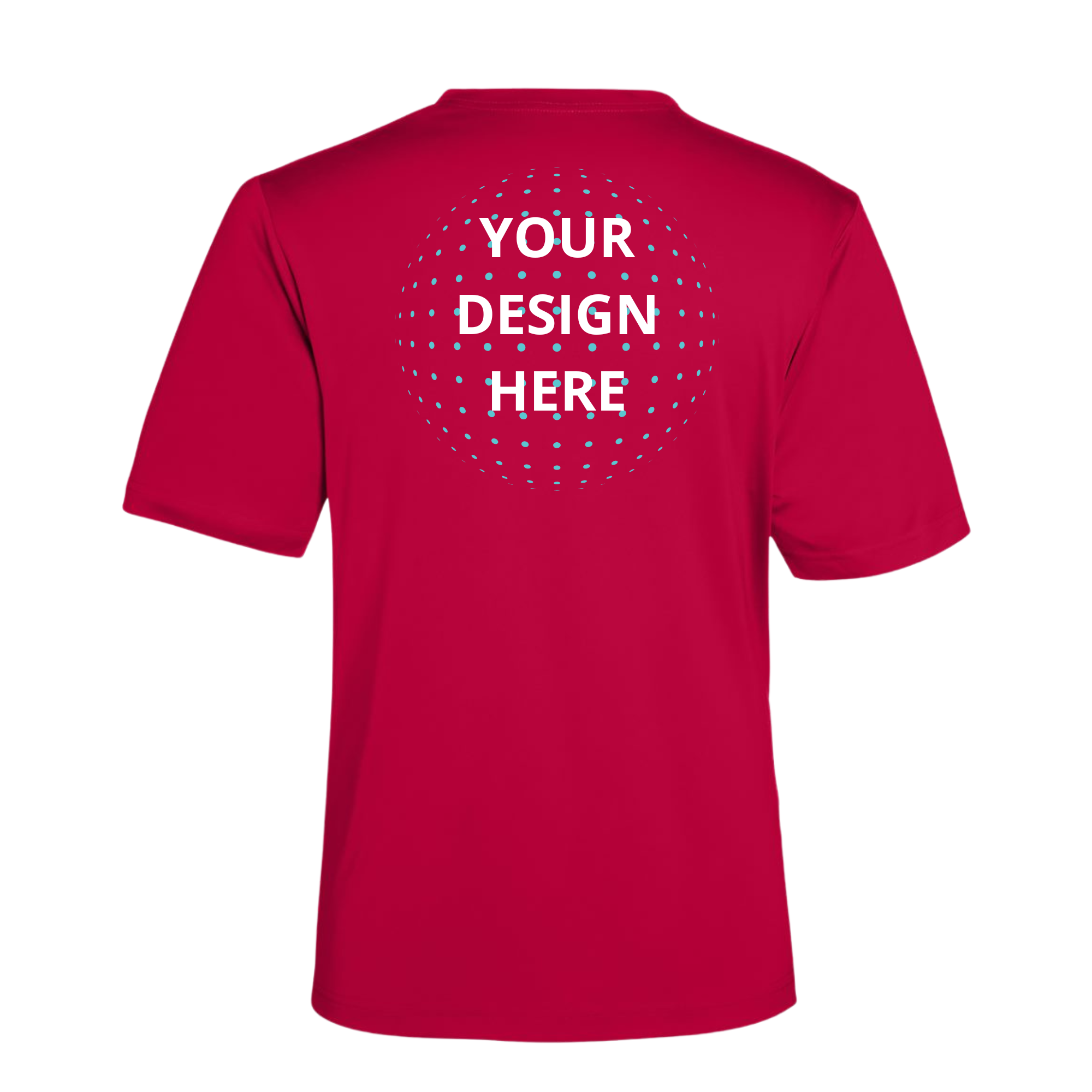 Left Chest and Full Back Full Color Printing - Core365 Dri-Fit T-Shirts
