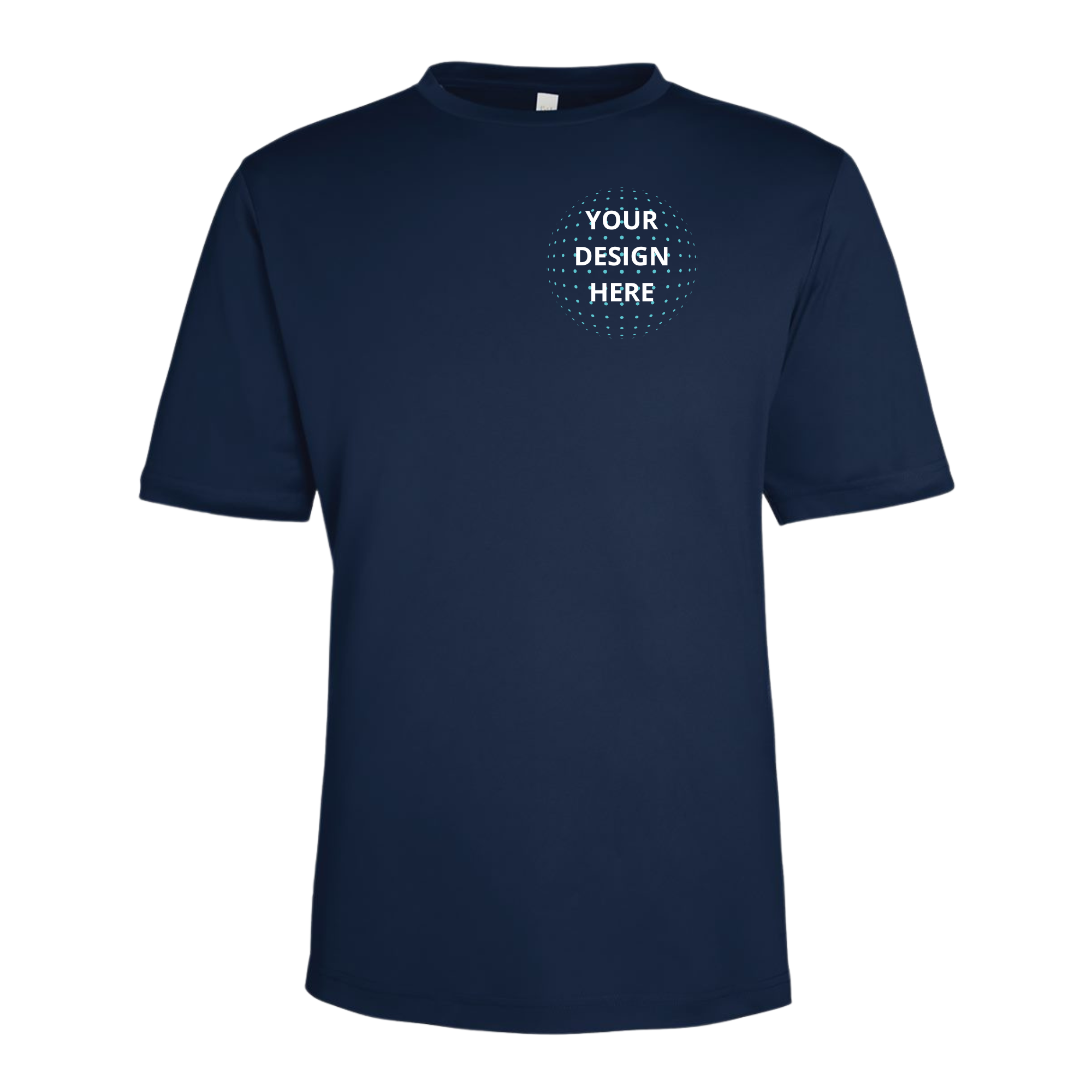 Left Chest and Full Back Full Color Printing - Core365 Dri-Fit T-Shirts