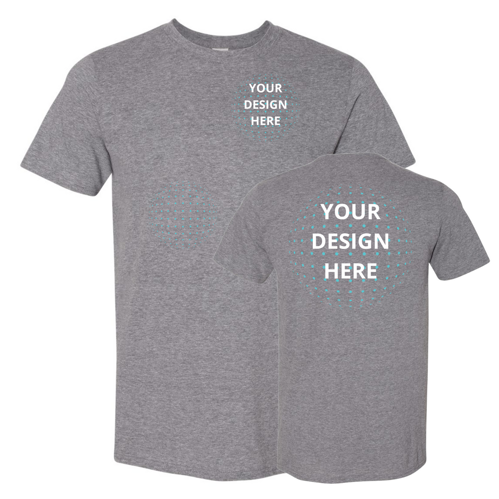 Left Chest/Full Back Full Color Printing - Gildan Soft Style T-Shirt "Best Seller"
