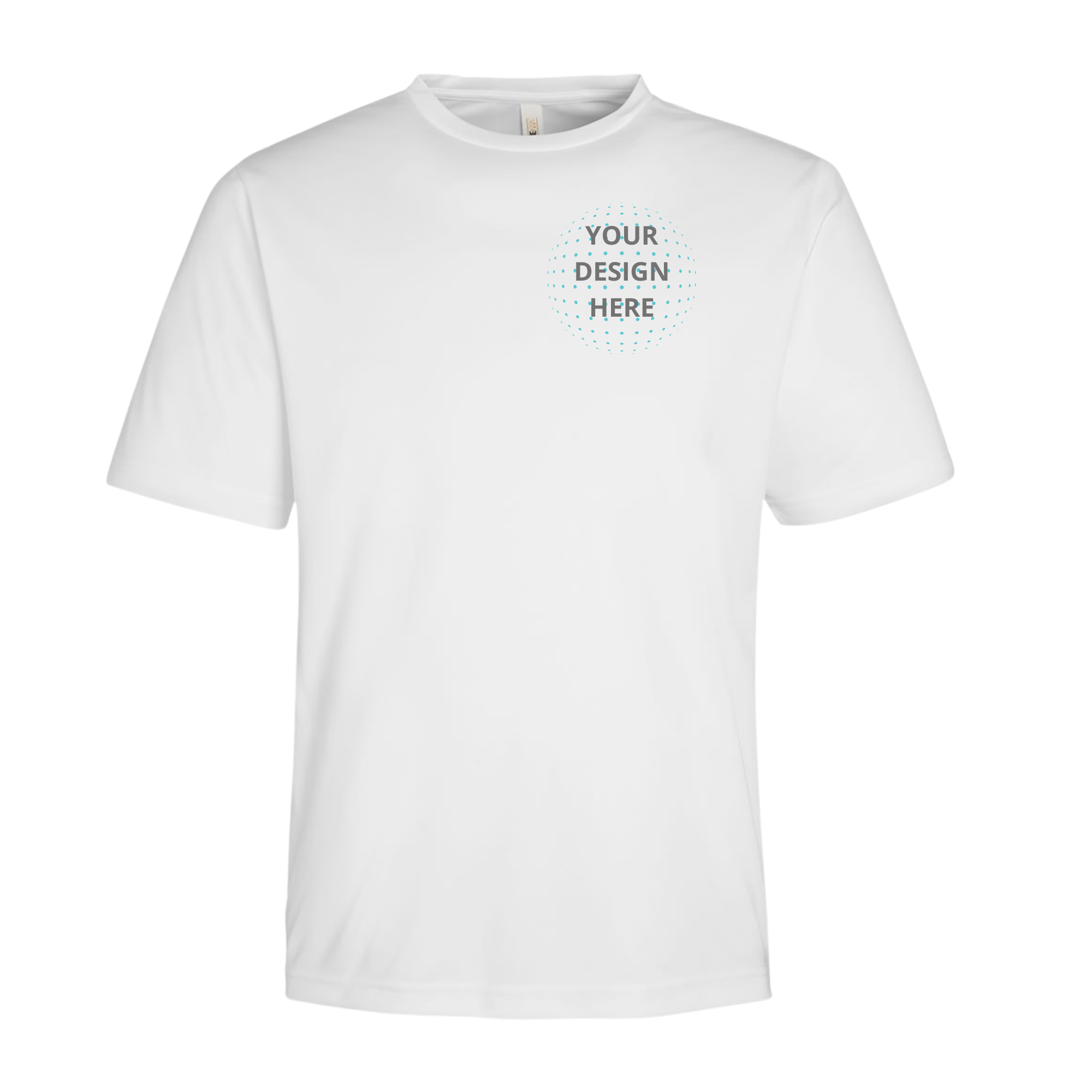 Left Chest and Full Back Full Color Printing - Core365 Dri-Fit T-Shirts