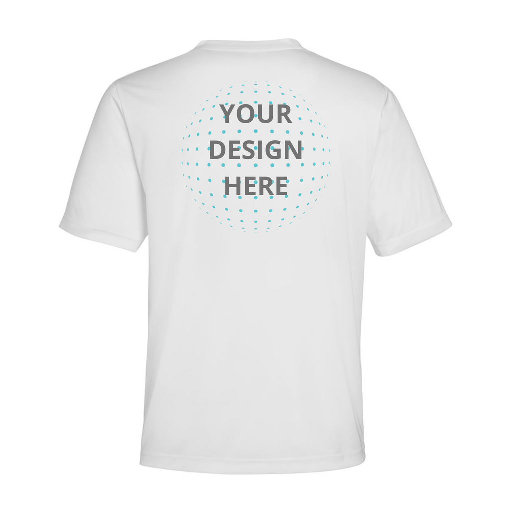 Left Chest and Full Back Full Color Printing - Core365 Dri-Fit T-Shirts