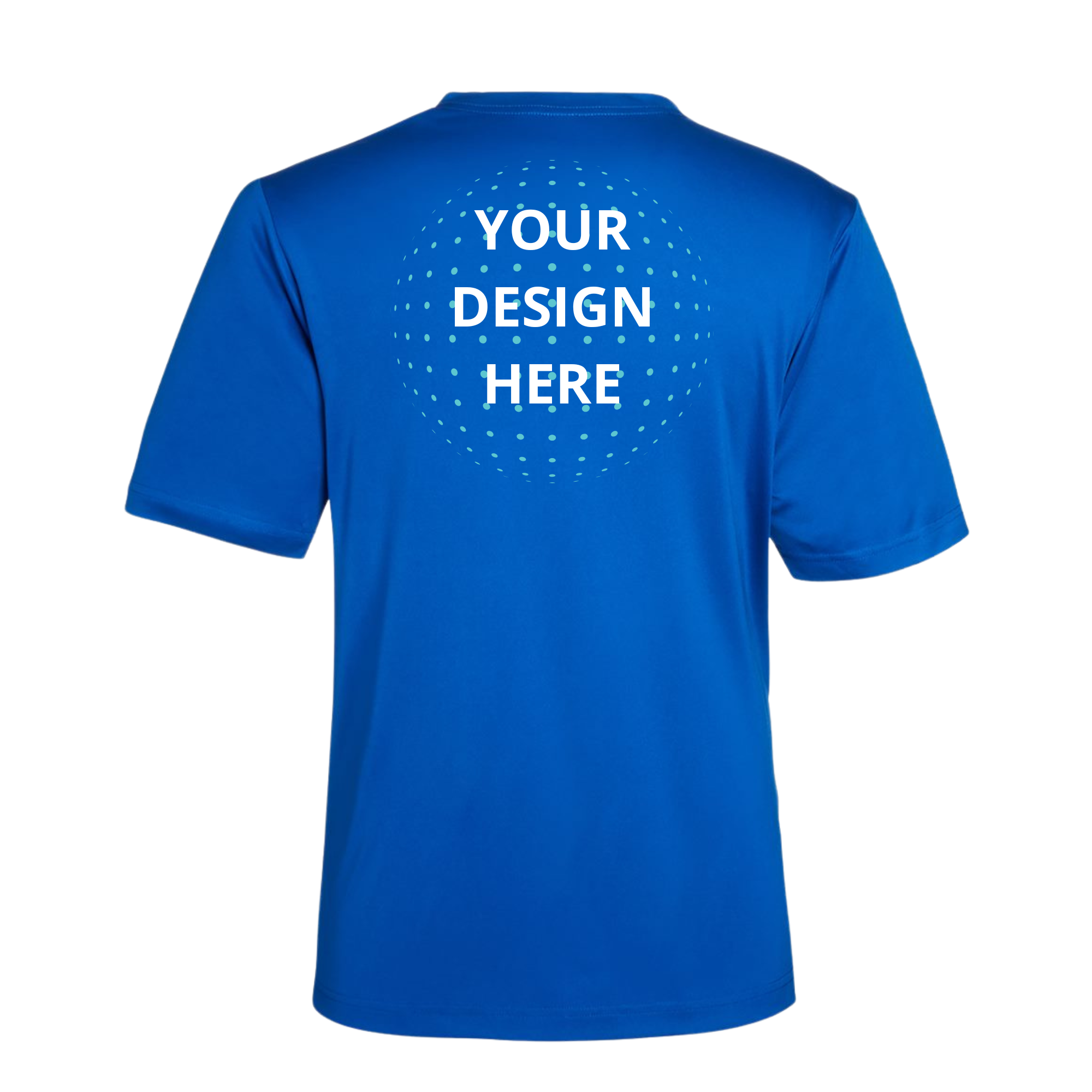 Left Chest and Full Back Full Color Printing - Core365 Dri-Fit T-Shirts