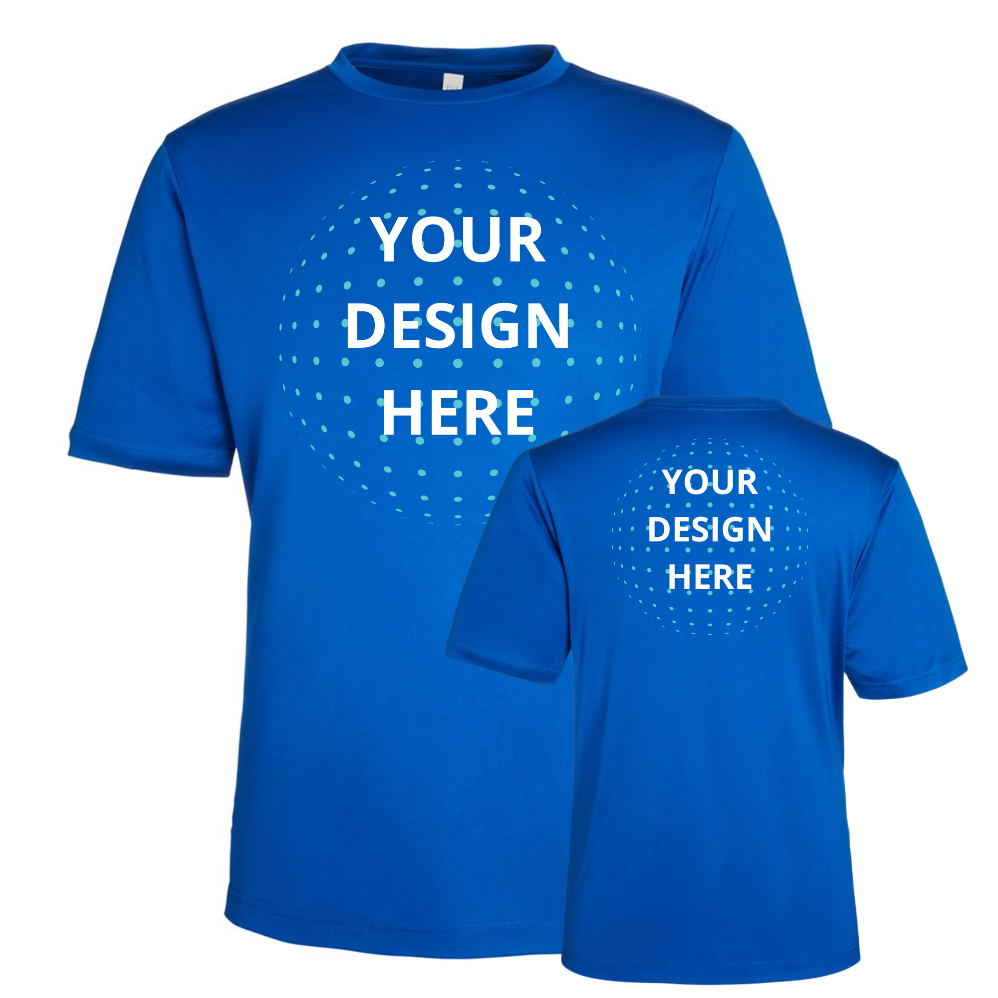 Full Front and Full Back Full Color Printing - Core365 Dri-Fit T-Shirt